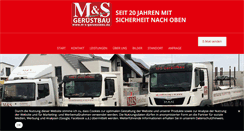 Desktop Screenshot of m-s-geruestbau.com