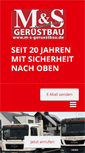 Mobile Screenshot of m-s-geruestbau.com