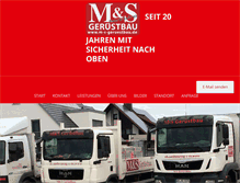 Tablet Screenshot of m-s-geruestbau.com